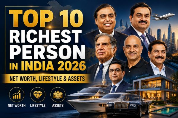 Top 10 Richest Persons in India 2026: Net Worth, & Lifestyle
