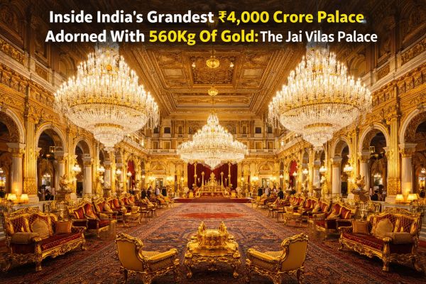 India’s Grandest ₹4,000 Crore Palace: Inside Jai Vilas Palace